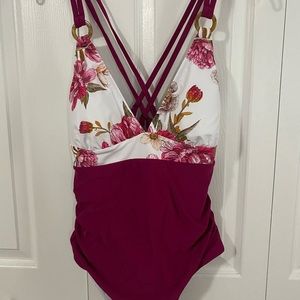 Cupshe One Piece Tummy Control Bathing Suit NWT